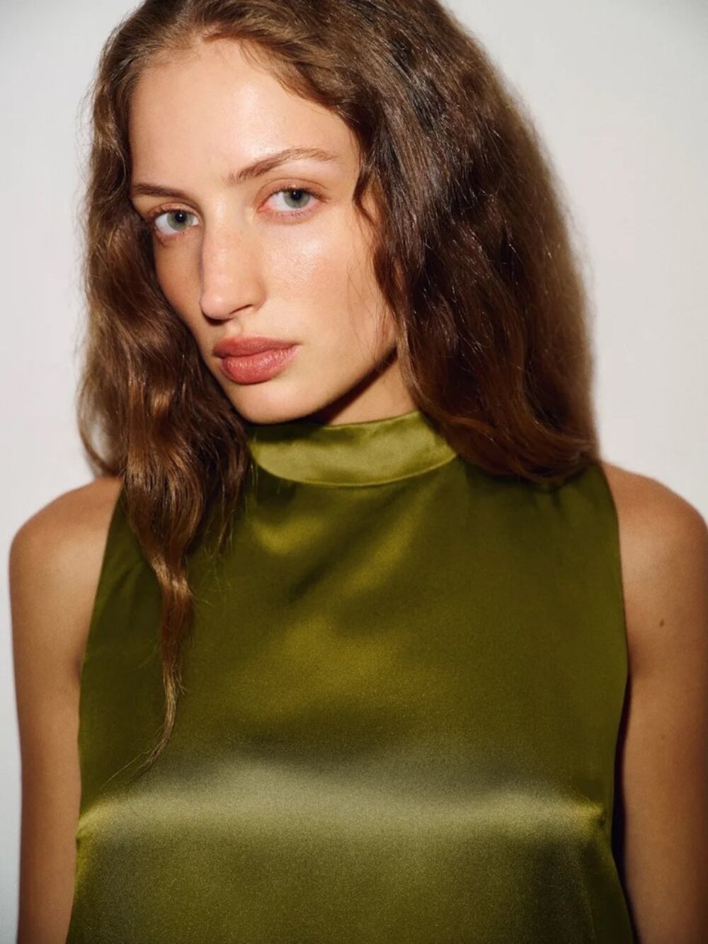 Reformation Lantana Silk Dress In Pear - Picture 5 of 6